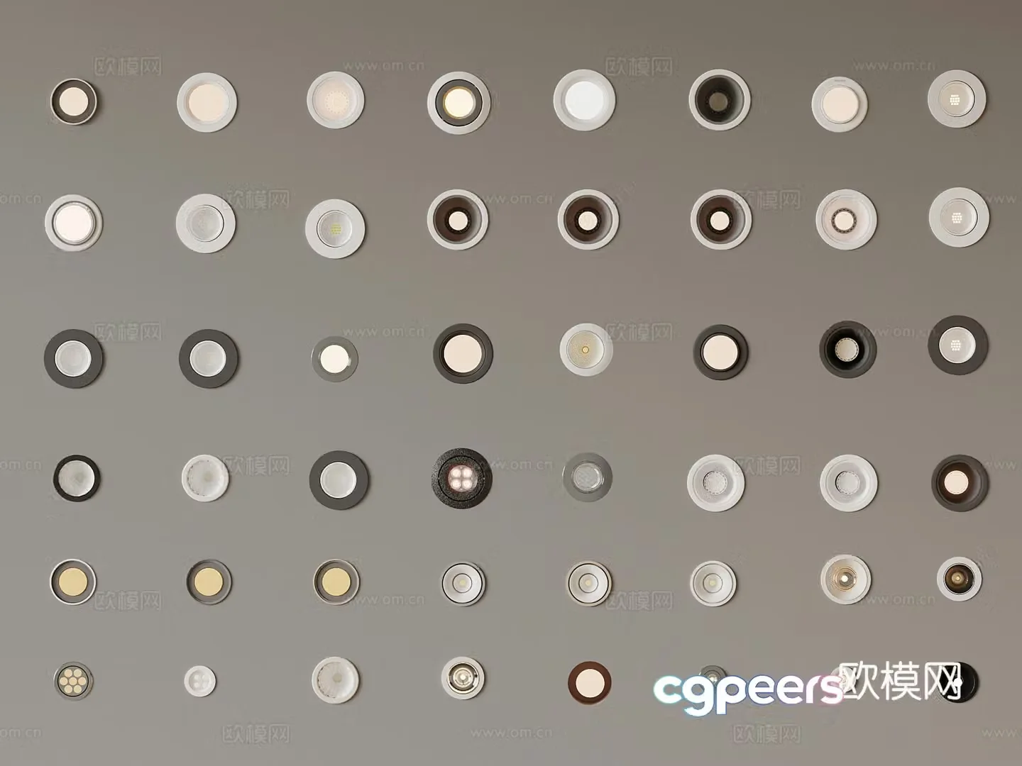 Modern downlight spotlight 3d model