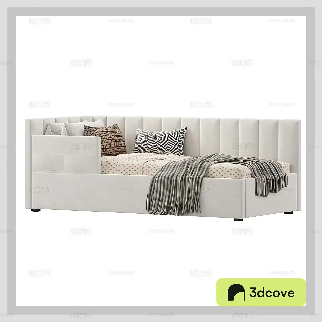 Modern children’s bed children’s bed boy’s bed girl’s bed single bed bedding milky white kid