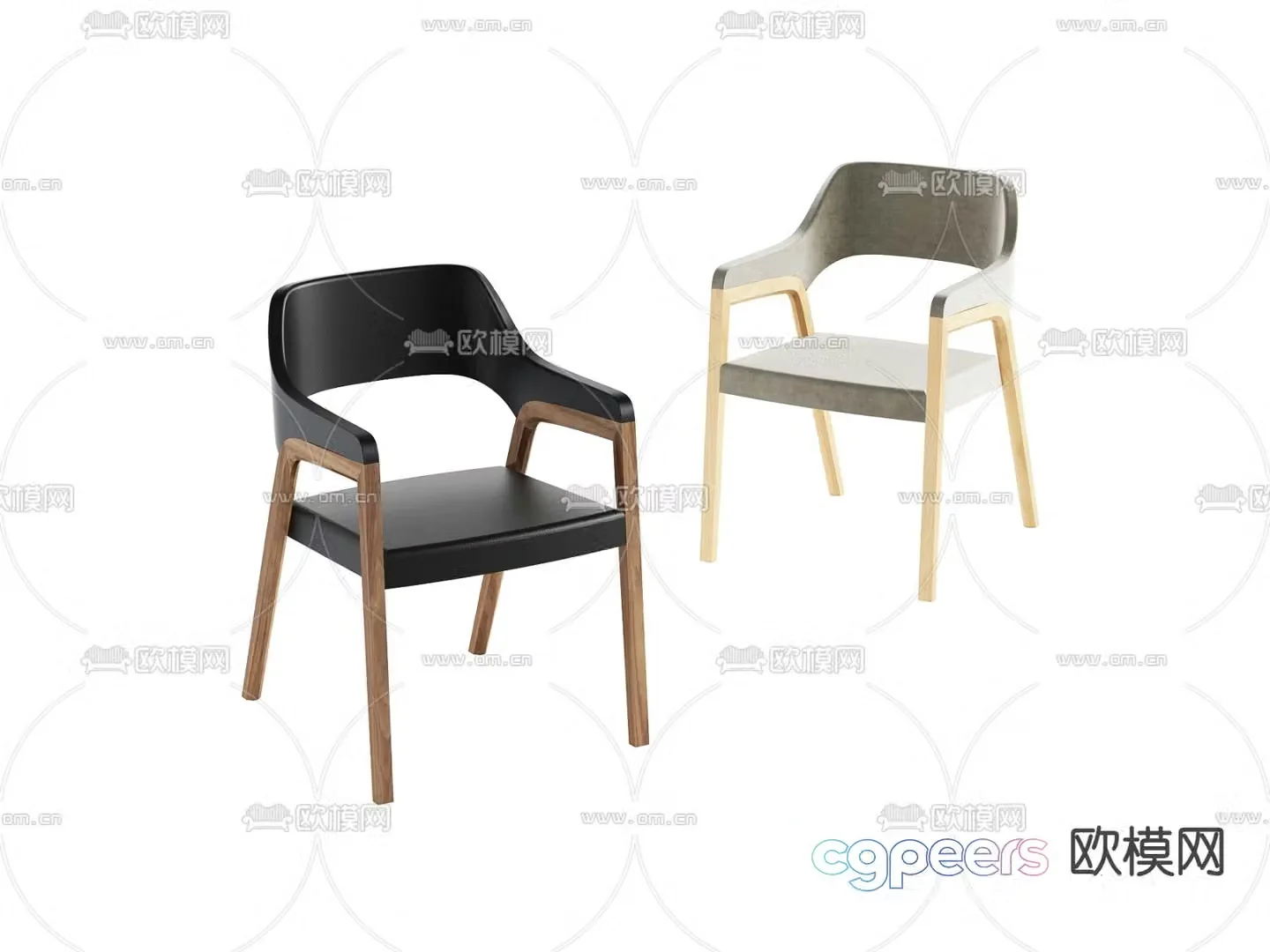 Modern chair Dining chair 3d model