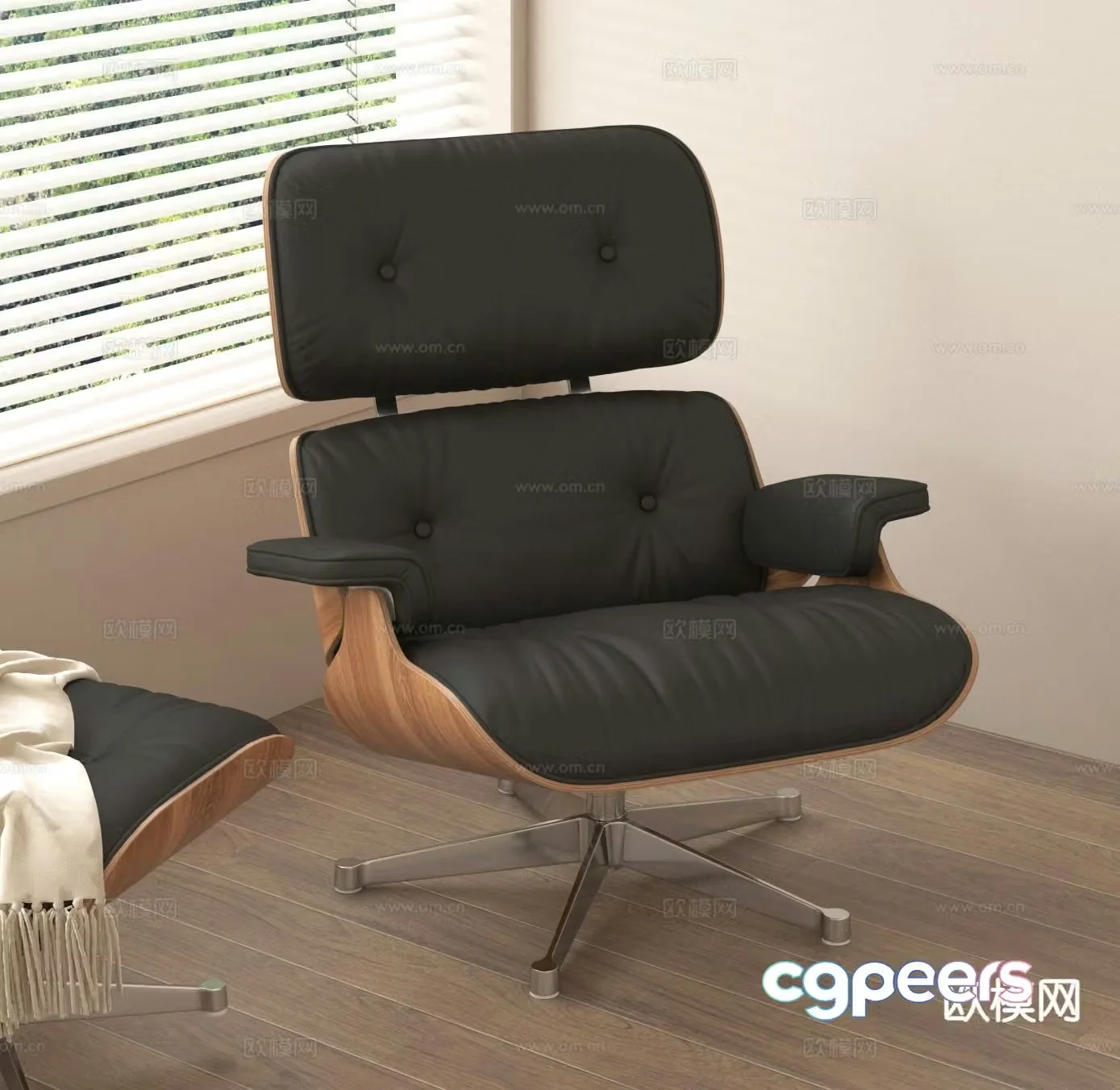 Modern chair leisure chair 3d model