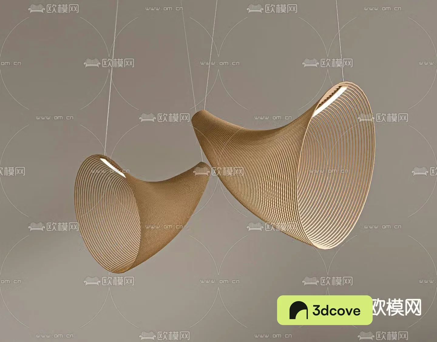 Wasabi Chandelier Restaurant Chandelier 3D Model