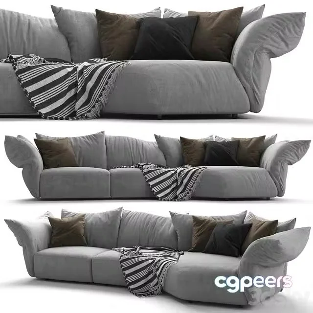 3ds Max Free – Sofa STANDARD Edra