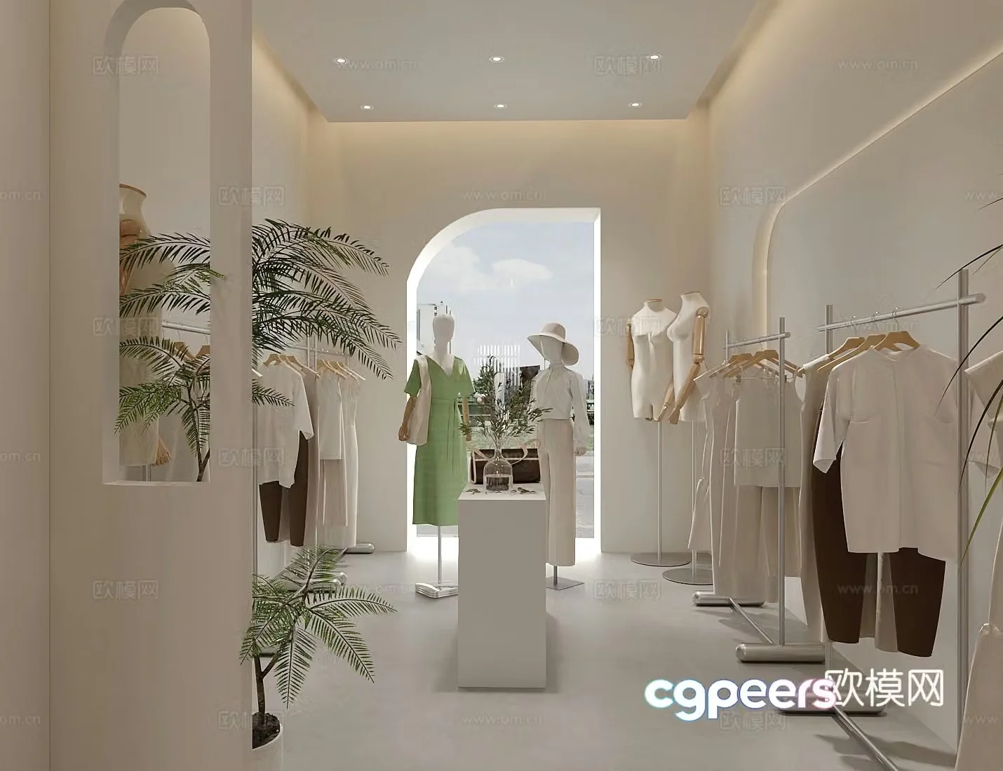 Modern clothing store Clothing store 3d model