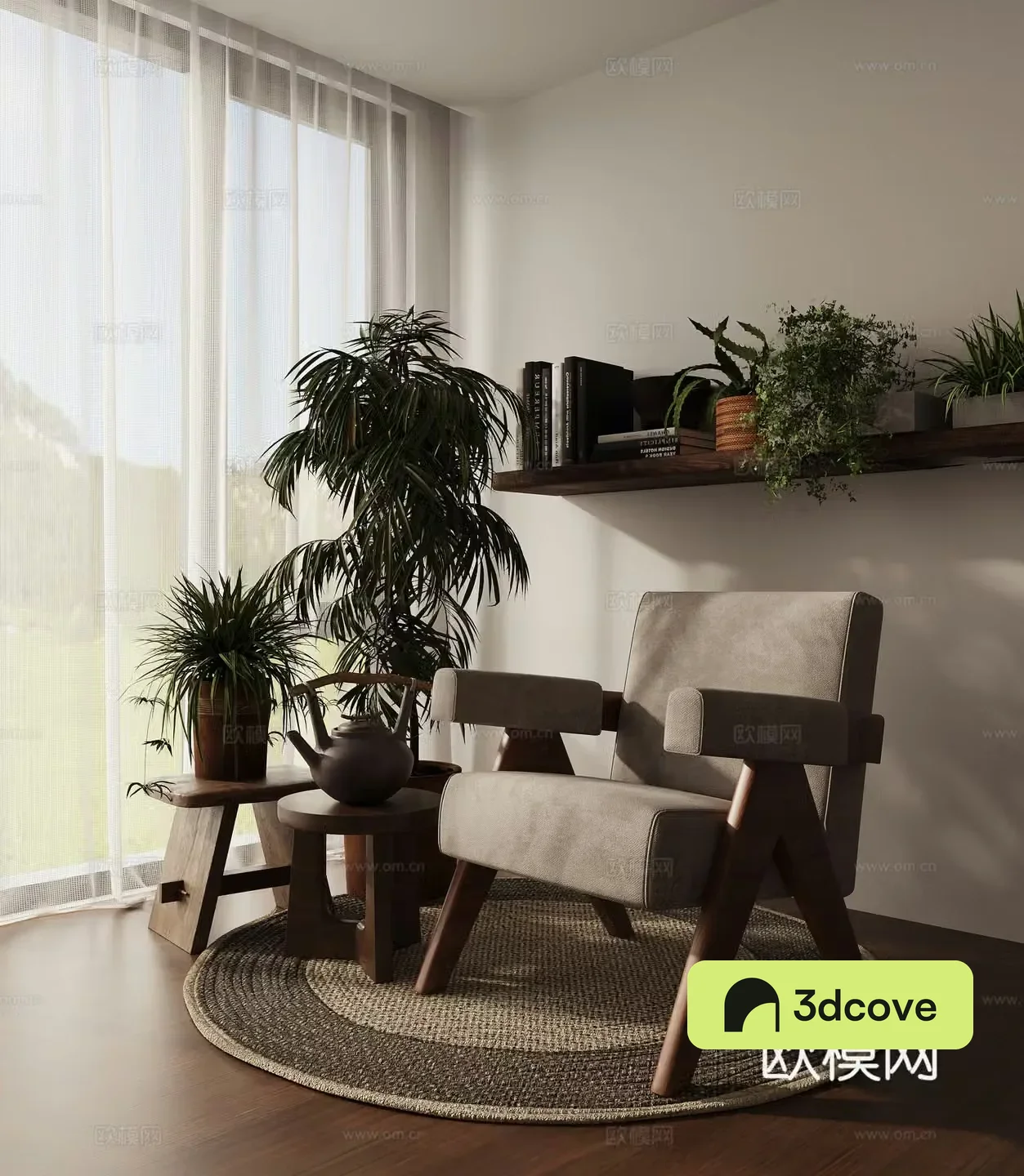 Leisure chair potted