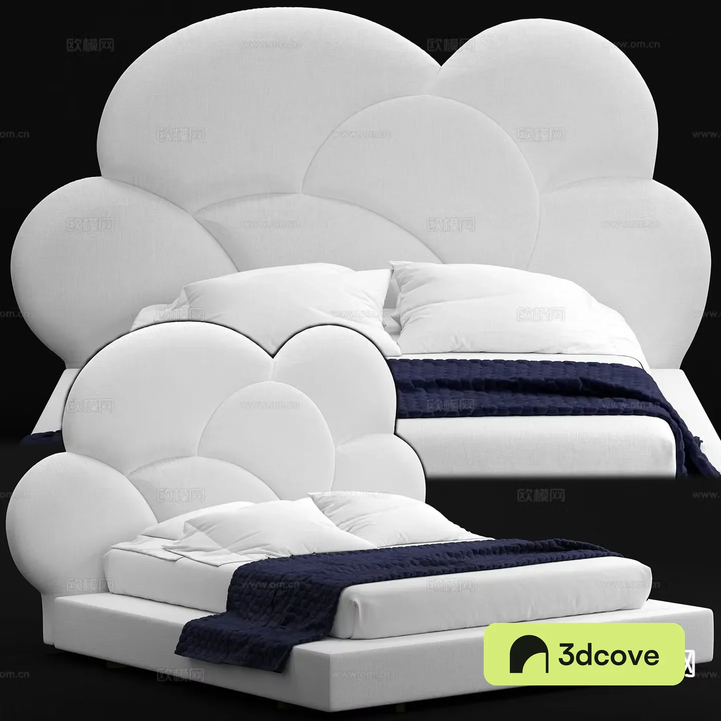 Modern double bed