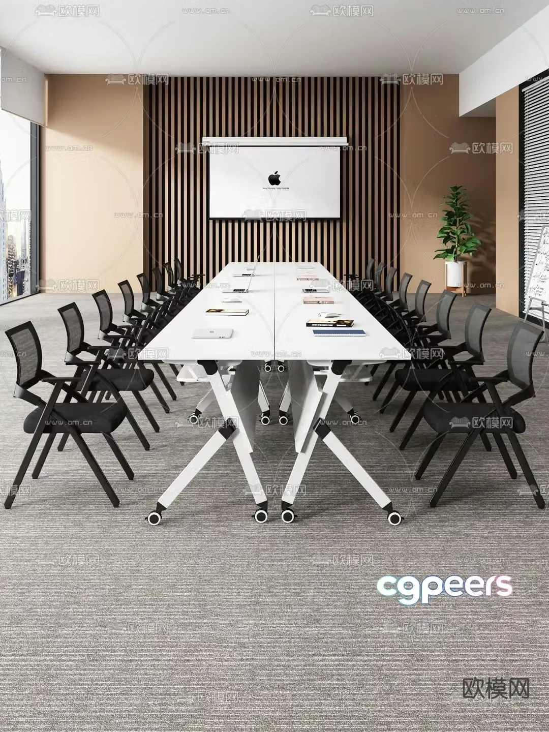 Conference table conference table training table 3d model
