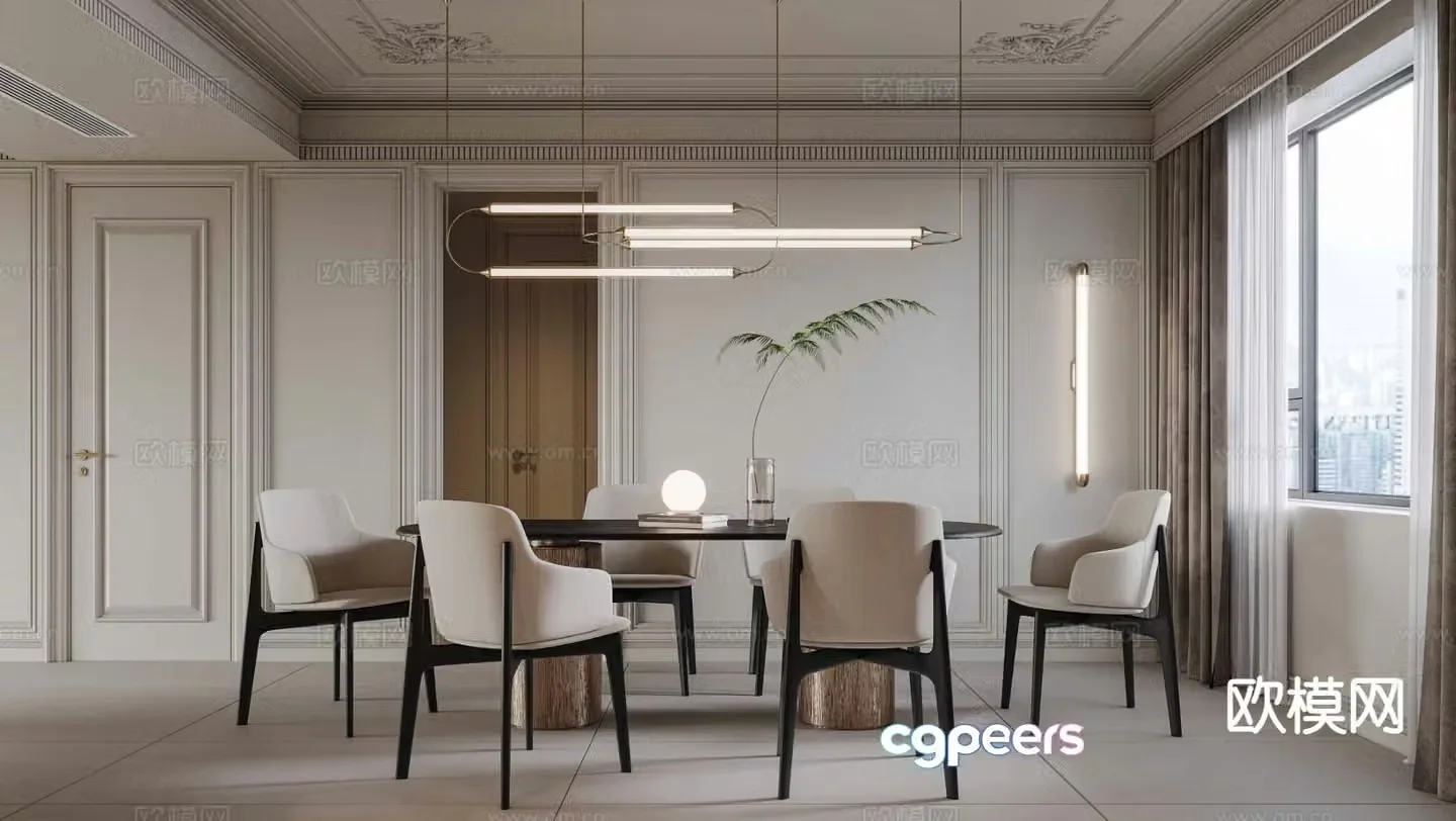 French restaurant 3d model