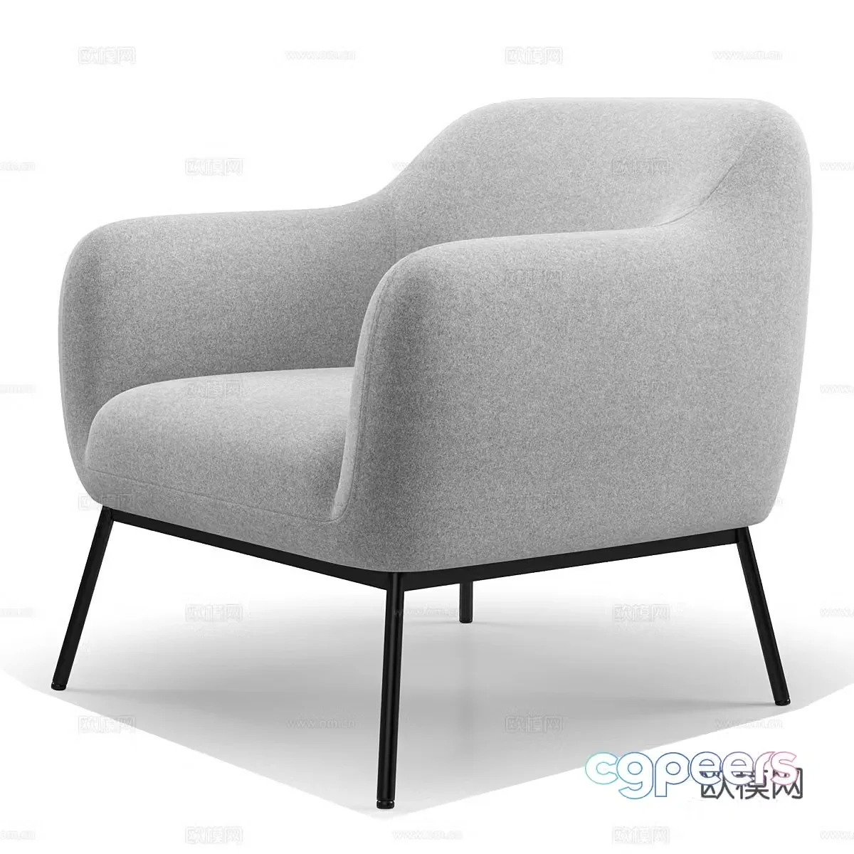 Modern chair sofa chair leisure chair 3d model