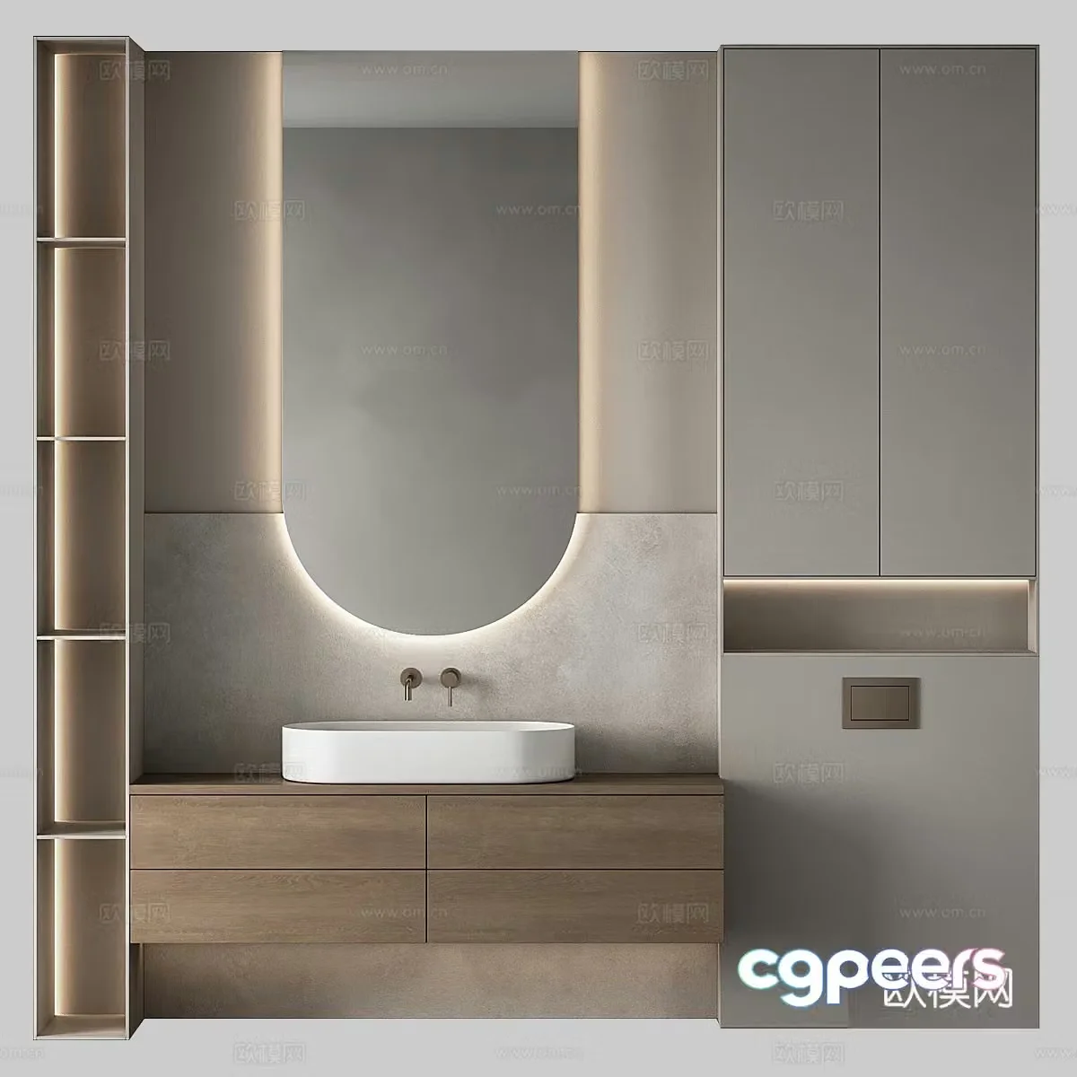 Bathroom cabinet 3d model