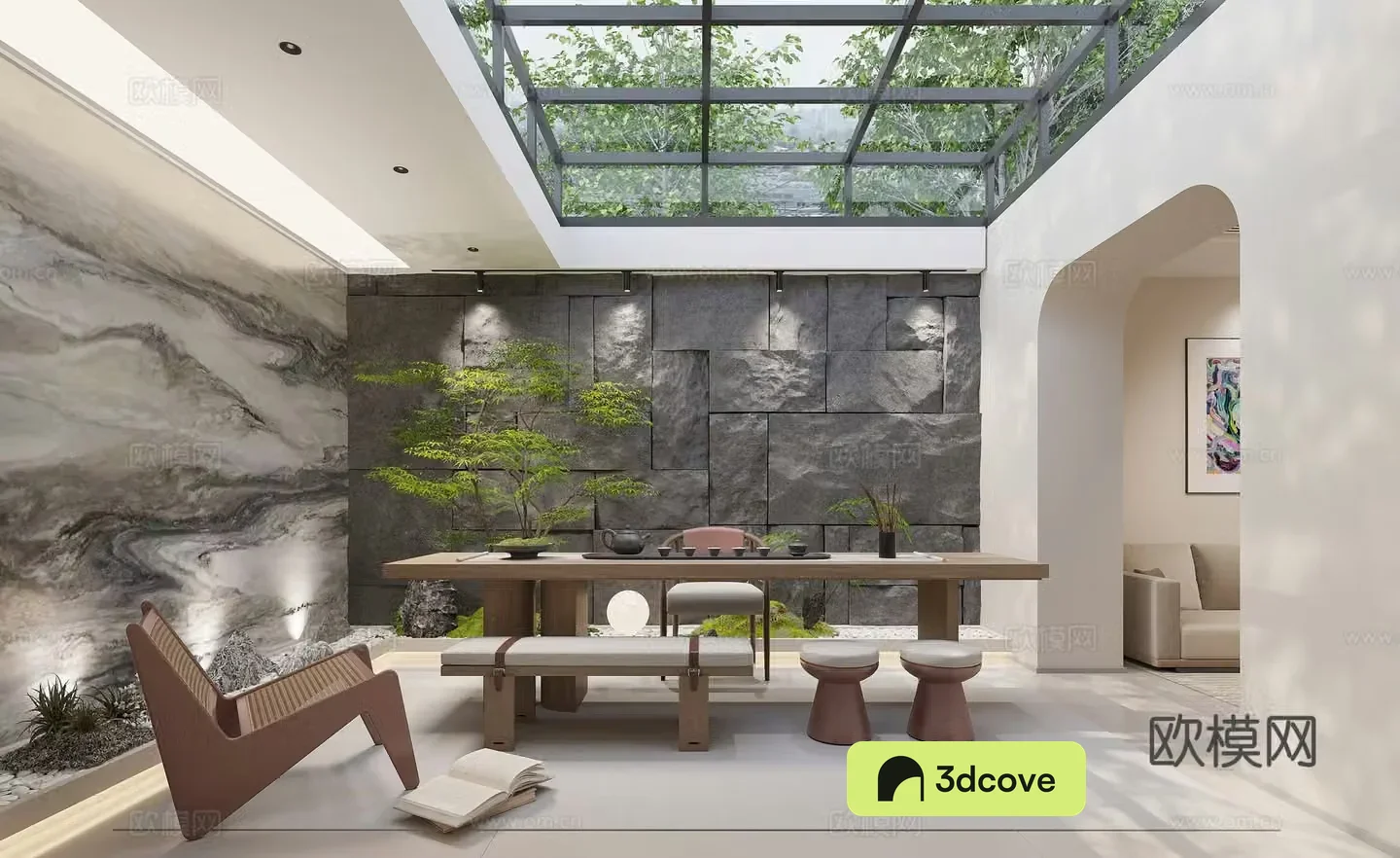 Modern villa basement