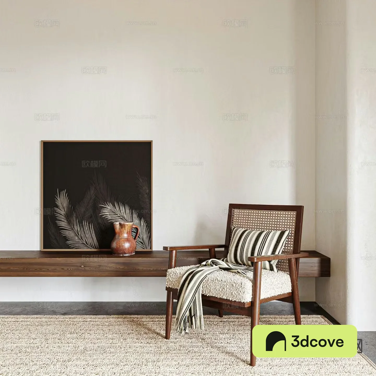 Wabi-sabi rattan chair leisure chair