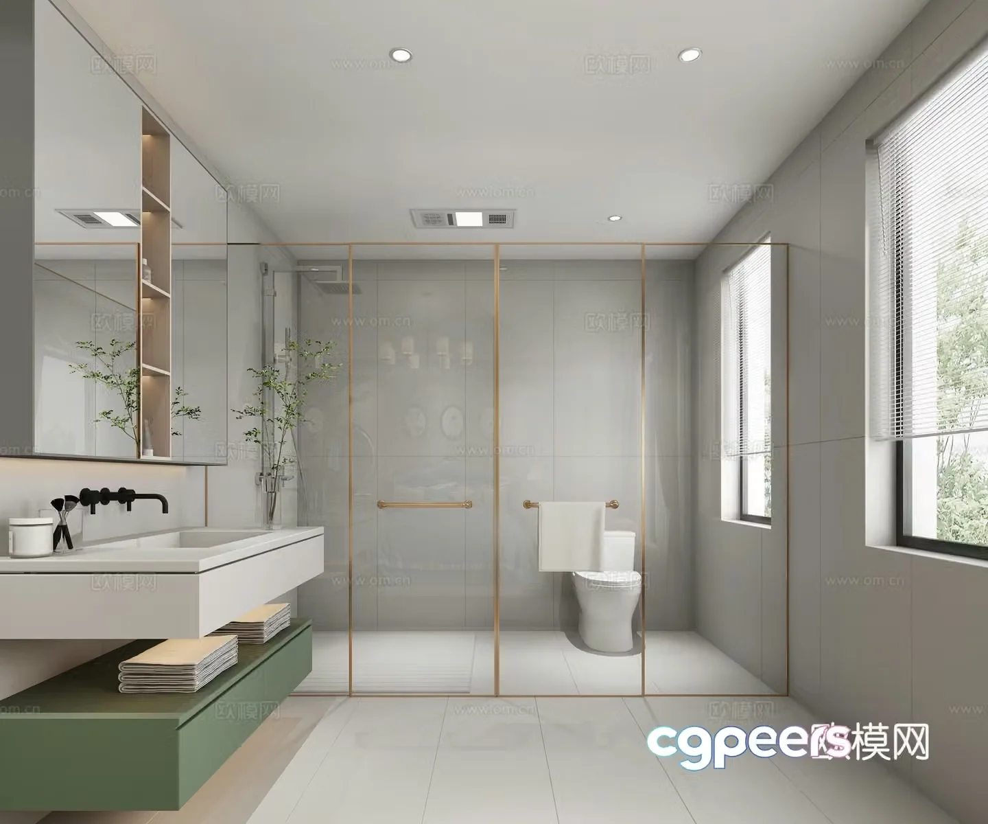 Modern bathroom 3d model