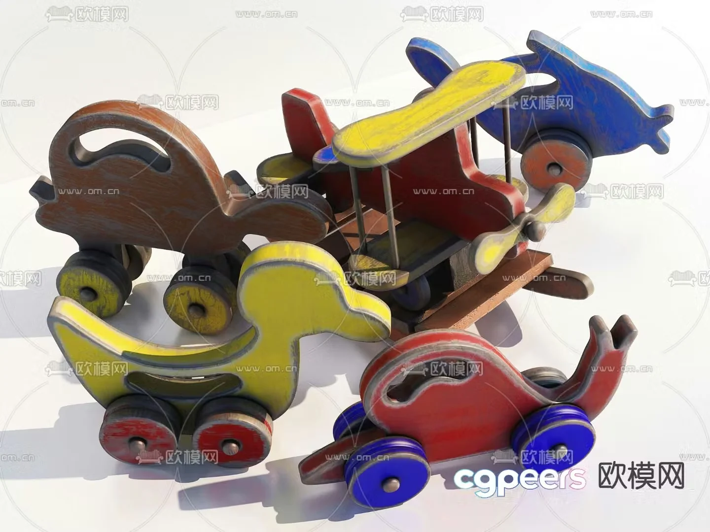 Children’s toy car 3d model