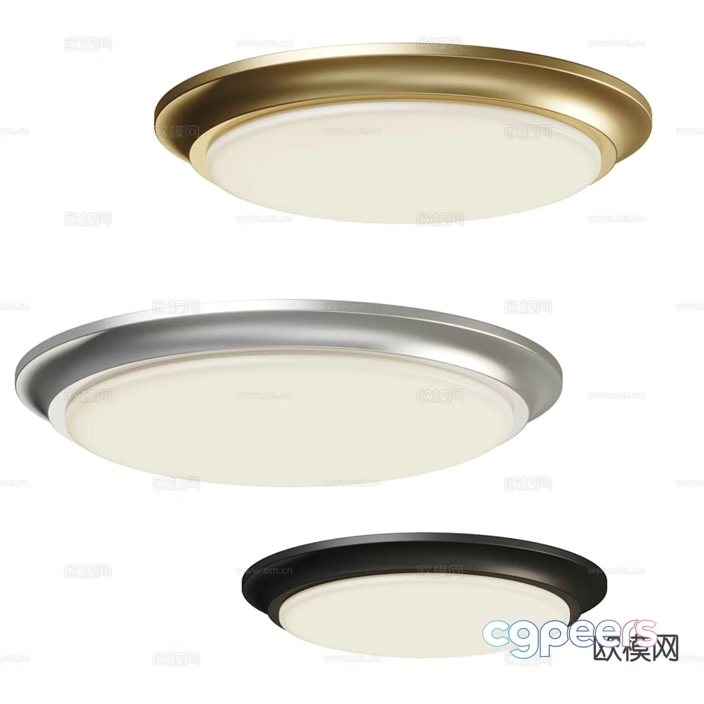 Round ceiling lamp living room lamp bedroom lamp 3d model
