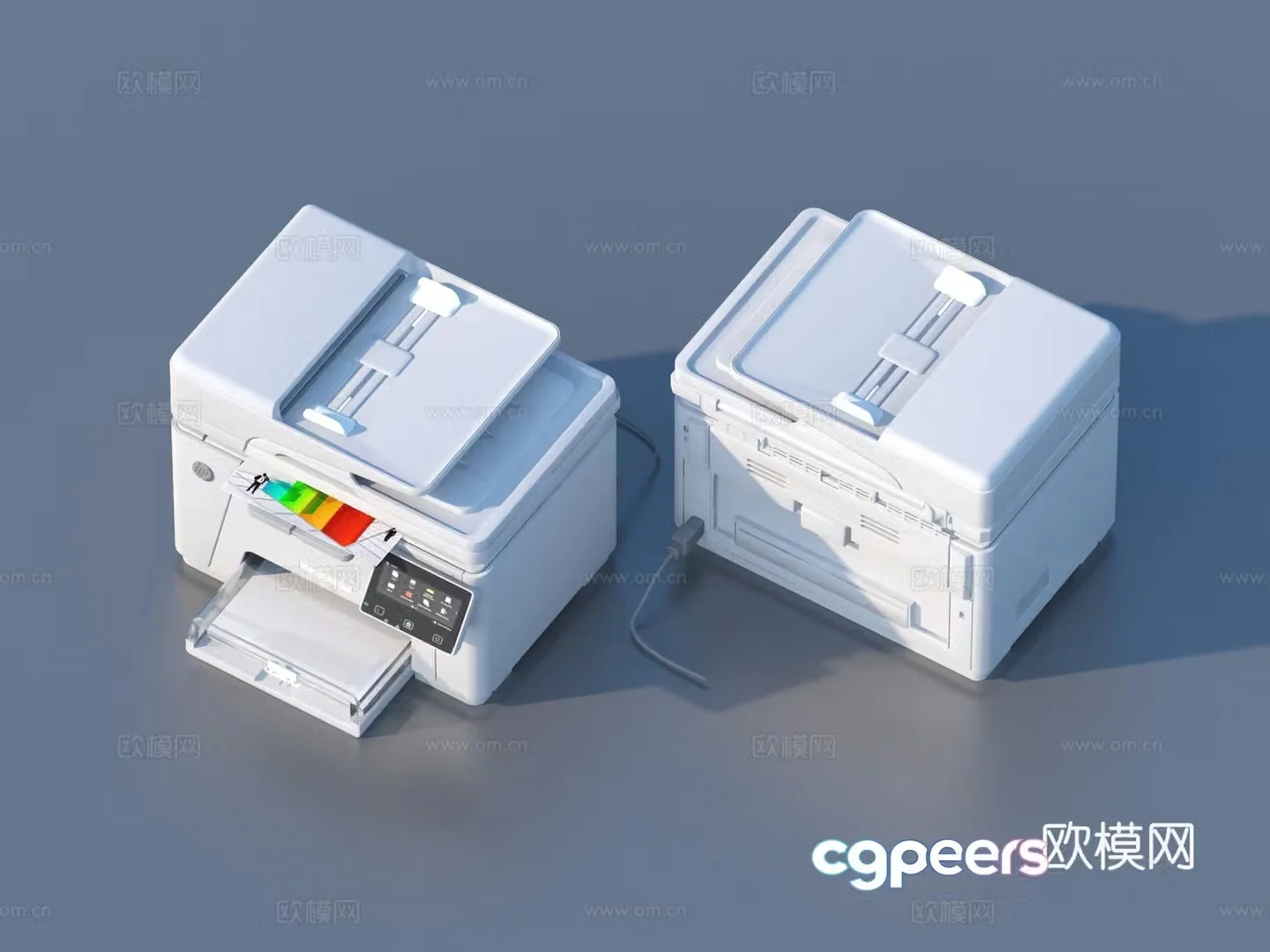 Printer Copier Office Supplies 3D Model
