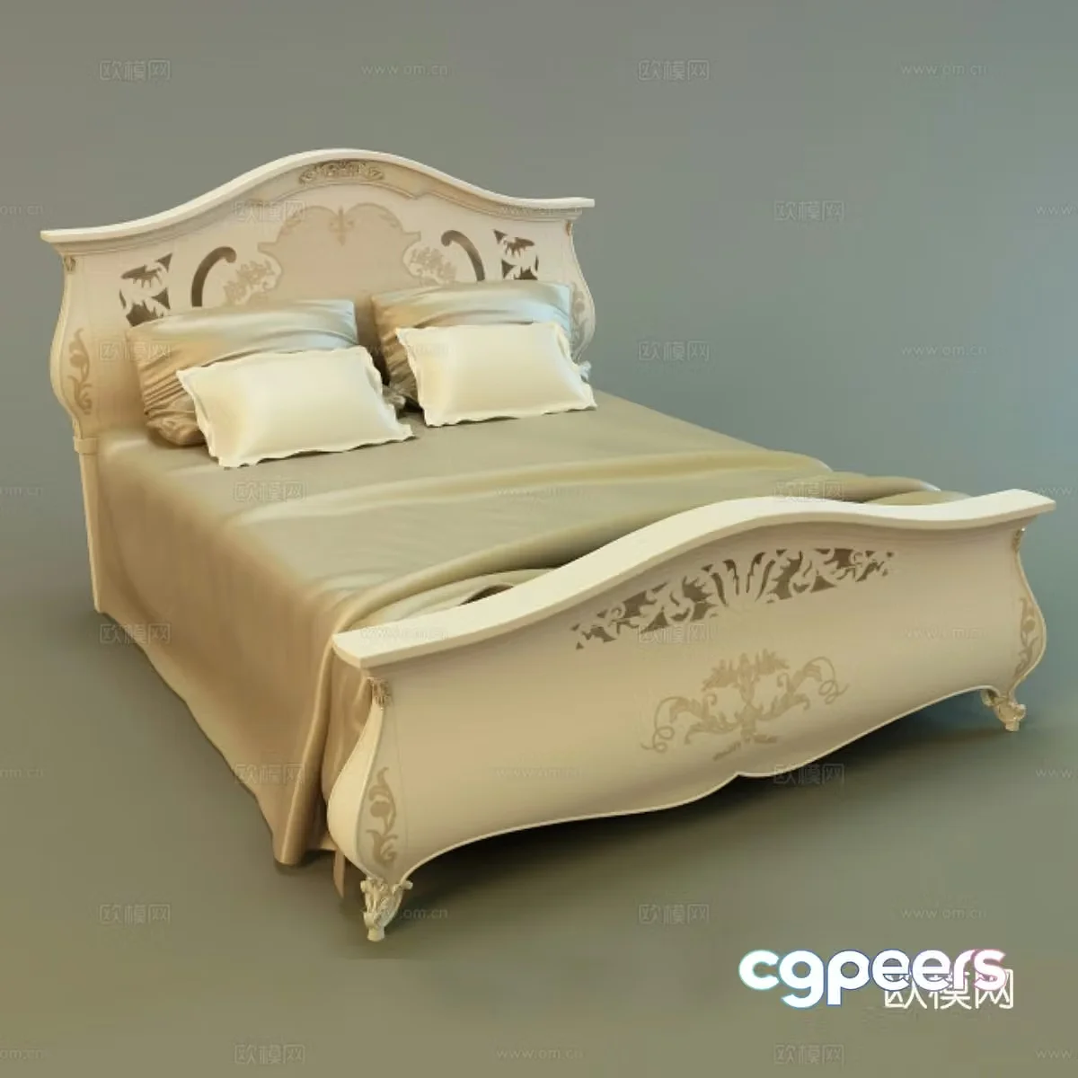 Monreale bed 3d model