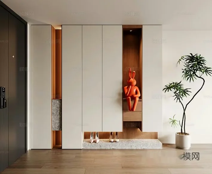 Modern Entryway Design 3D Model – 8546 – VRAY Render