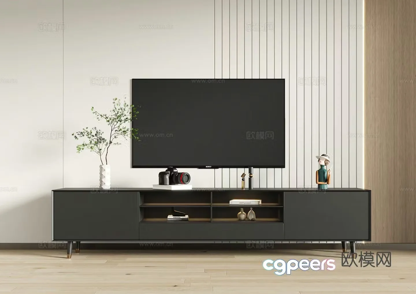 Modern TV cabinet 3d model