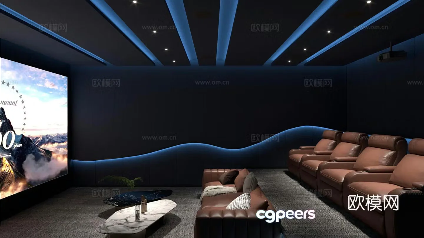 Audio and video studio 3d model
