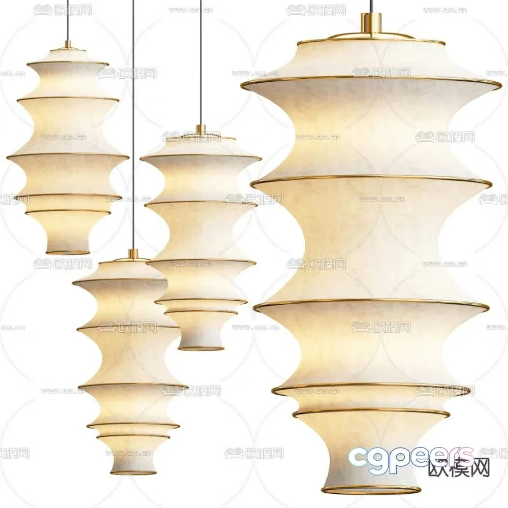 Wasabi Chandelier 3D Model