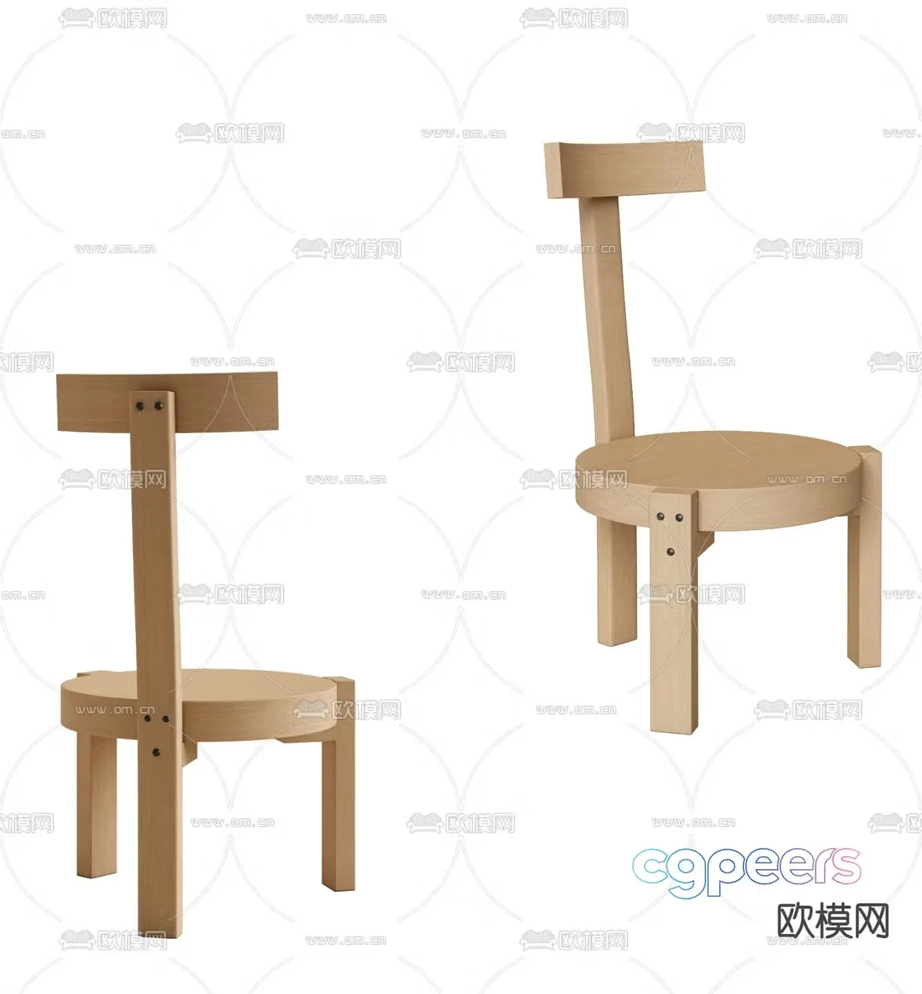 Children’s chair seat 3d model