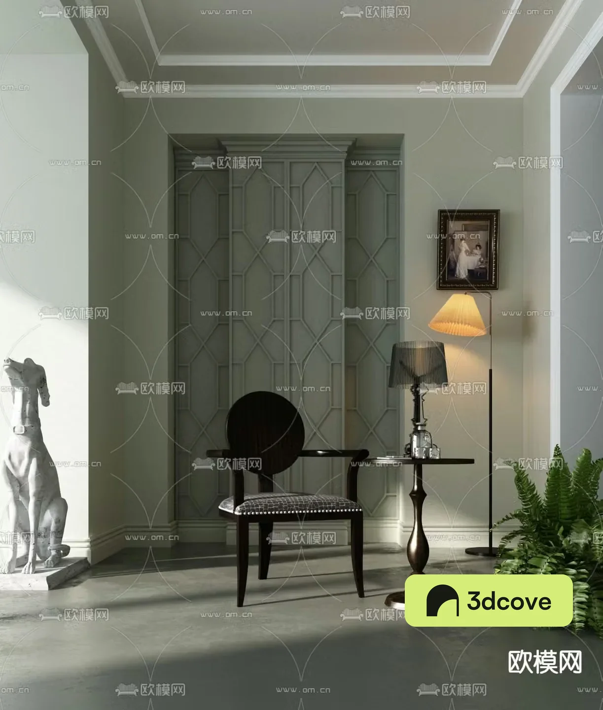 French chair lounge chair
