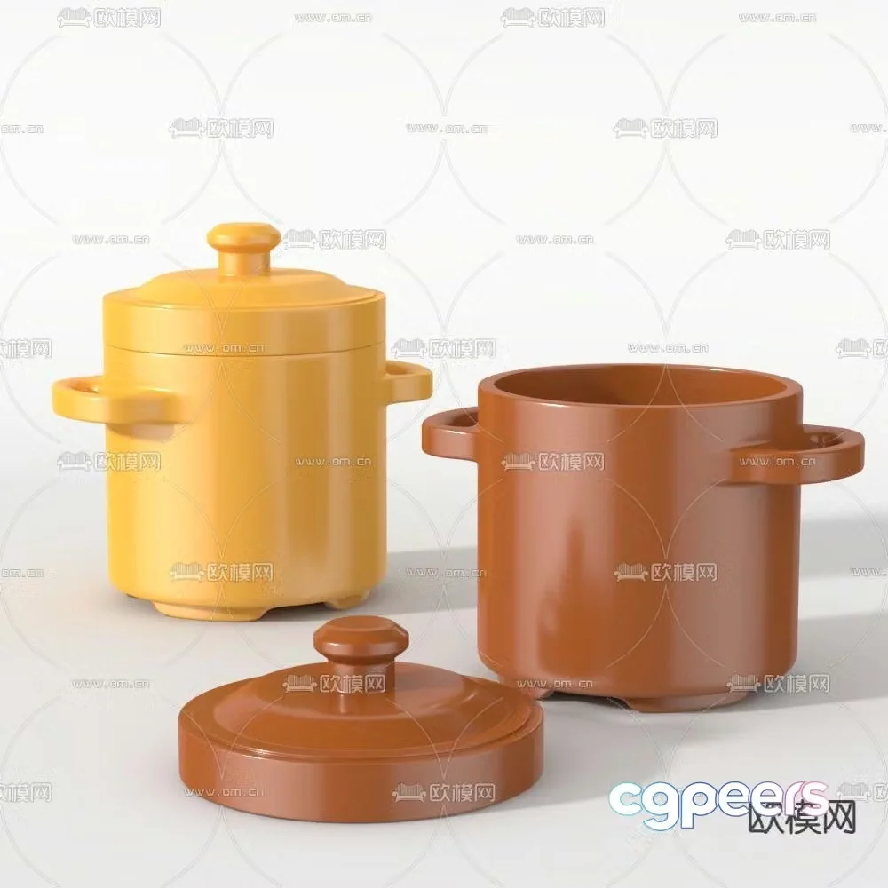 Steamer Soup Pot 3D Model