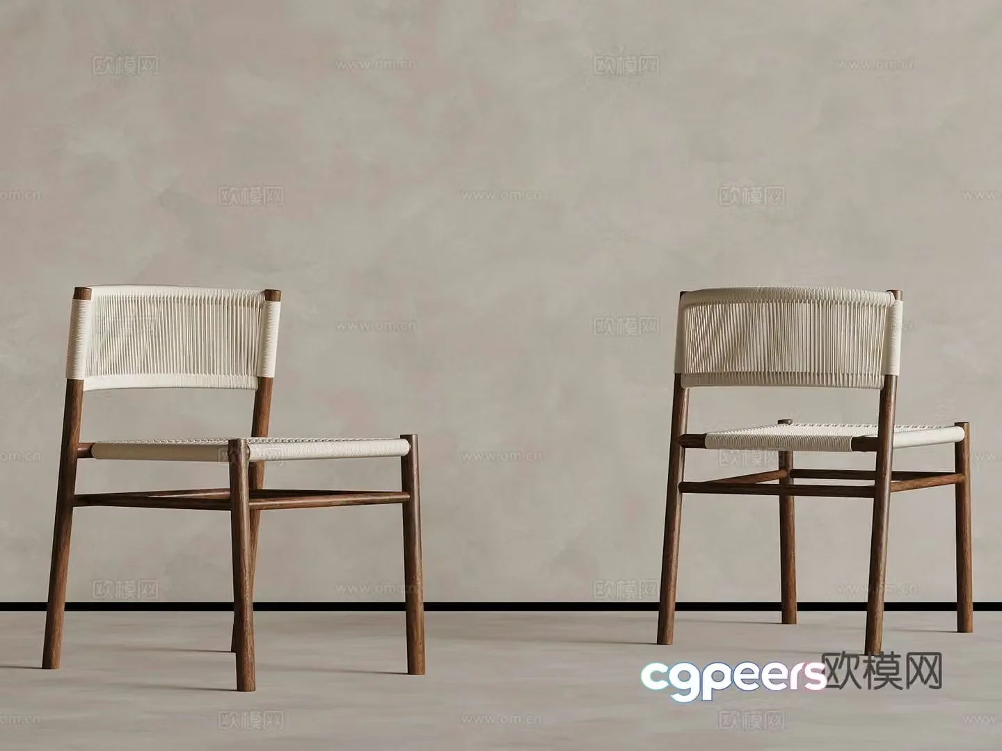 Medieval style chair leisure chair 3d model