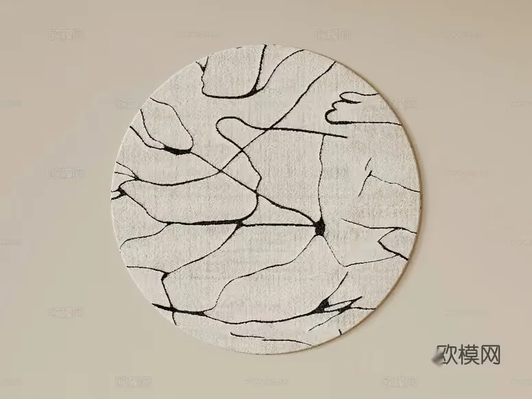 Abstract Art Piece 3D Model – 7075 – VRAY Render