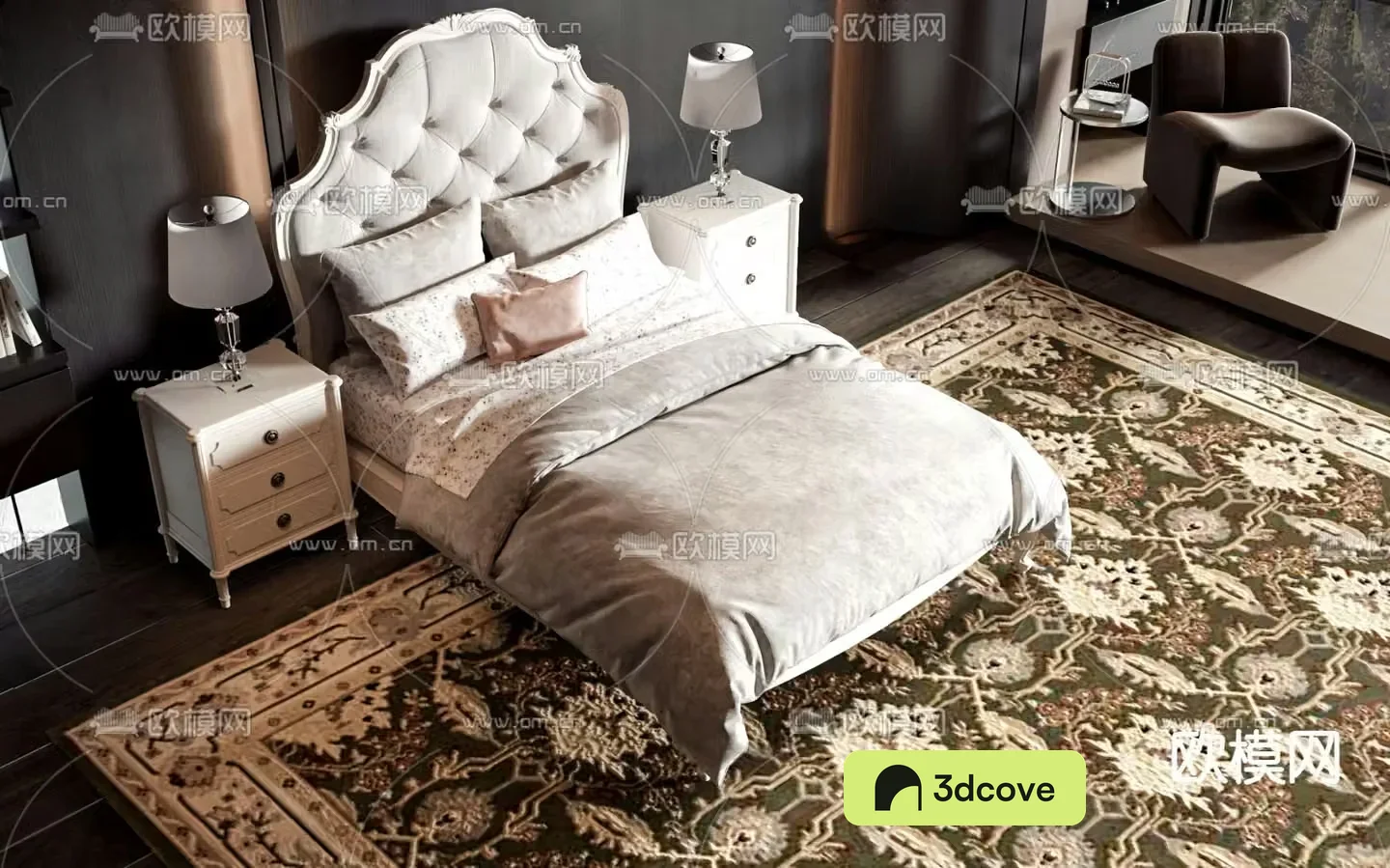 European double bed
