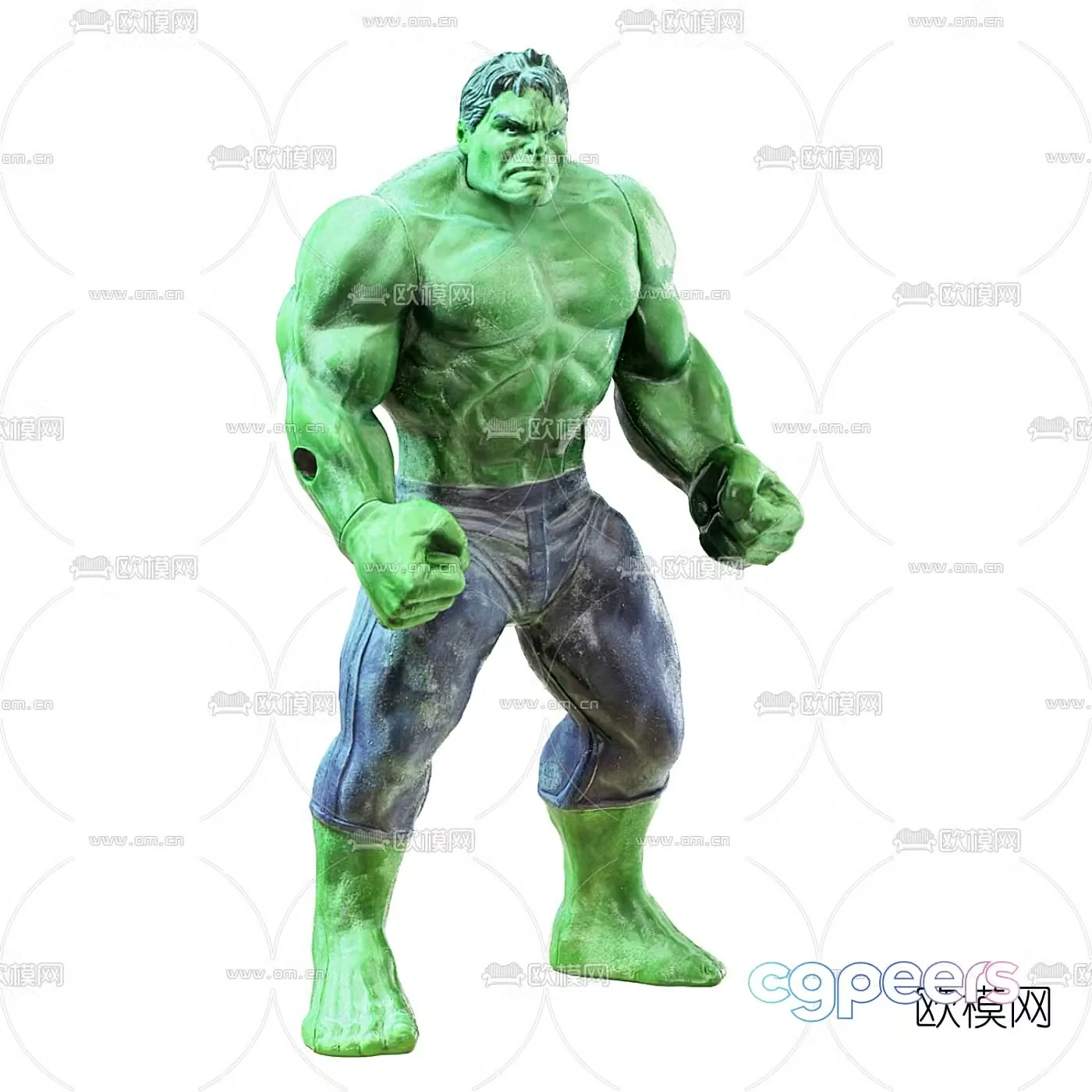 Modern Hulk doll 3d model