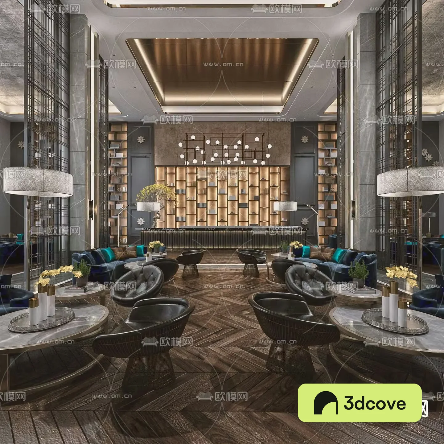 Modern sales office negotiation area