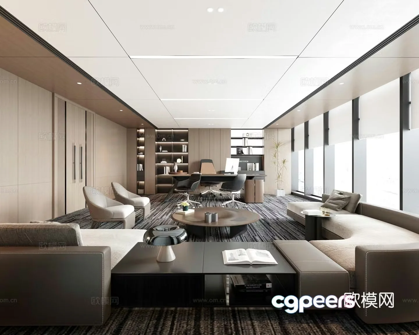 Modern office 3d model
