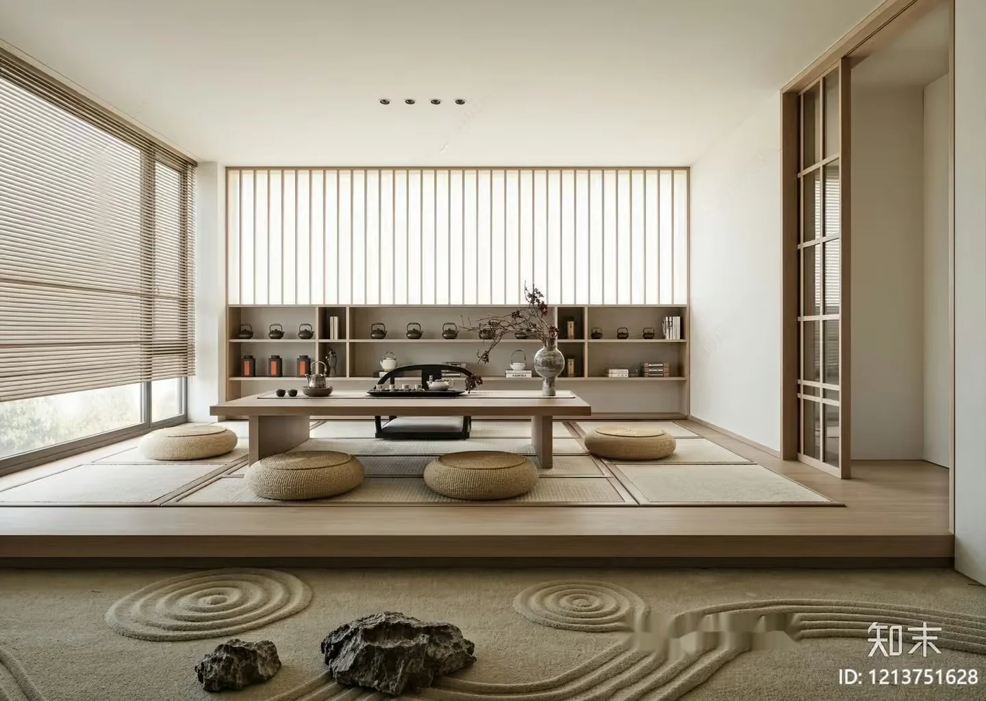 Japanese Living Room 3D Model – 17557 – VRAY Render