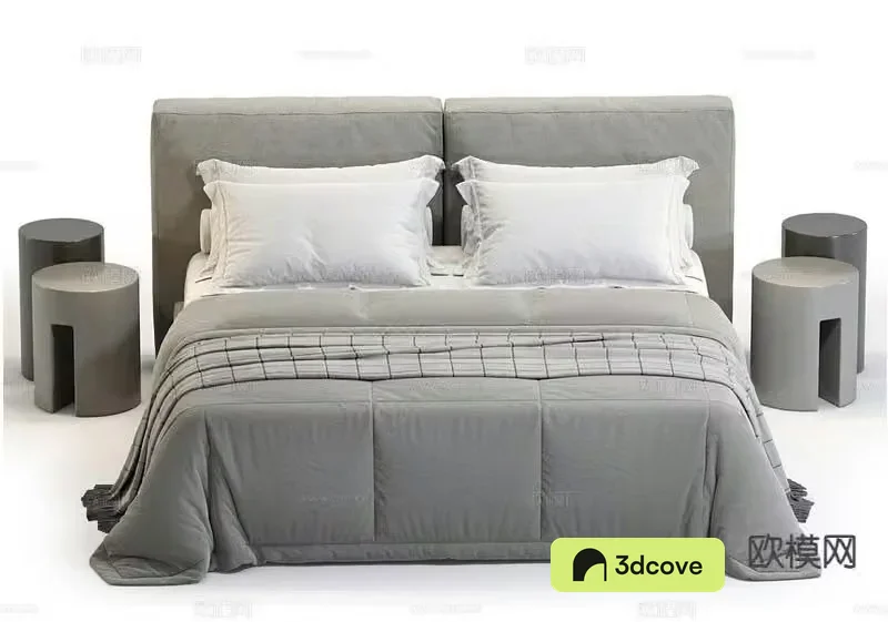 Modern double bed