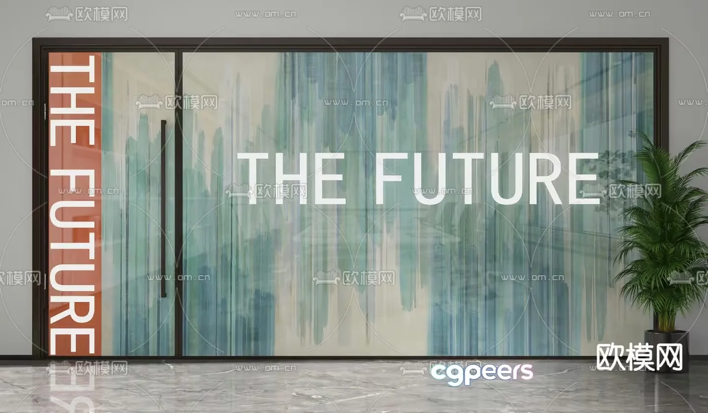 Modern Futuristic Entrance 3D Model – 5355 – VRAY Render