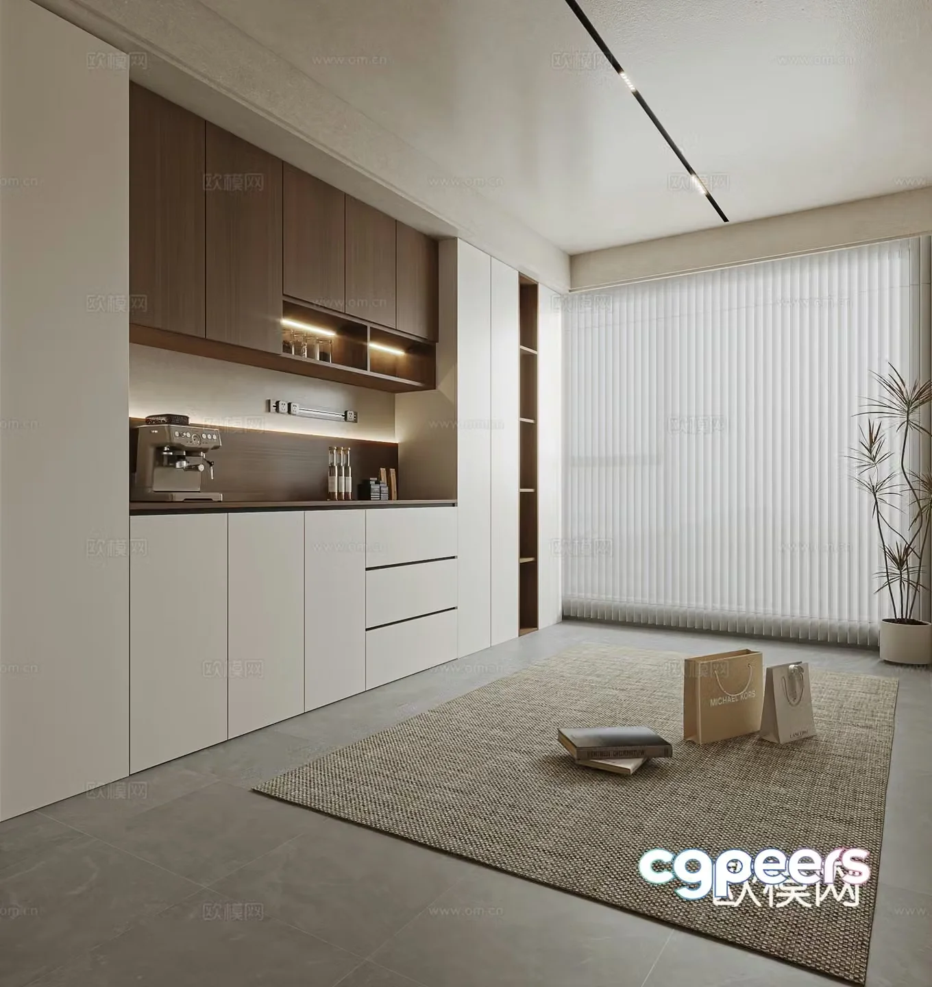 Modern sideboard 3d model