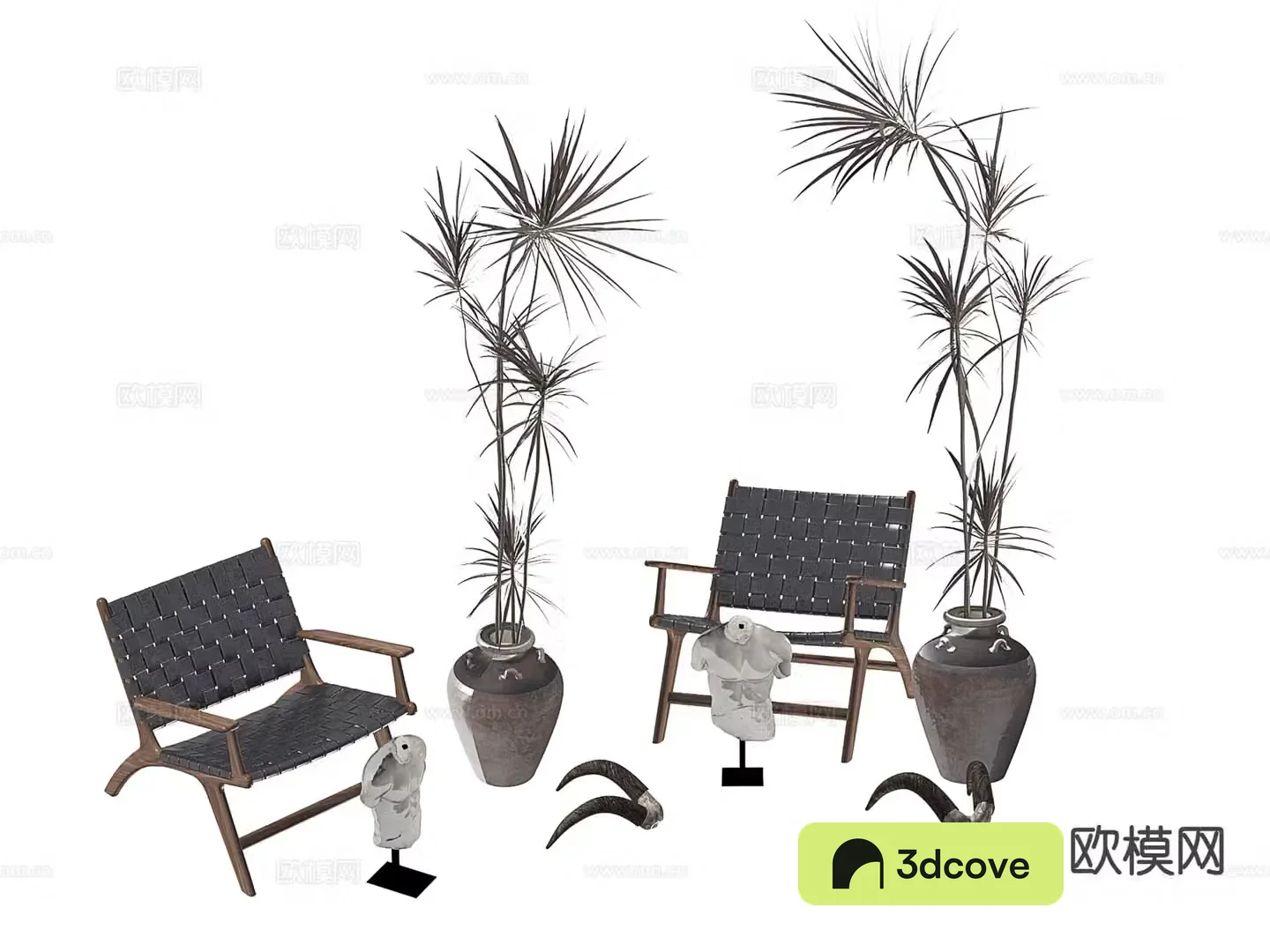 Modern armchair leisure chair wooden chair