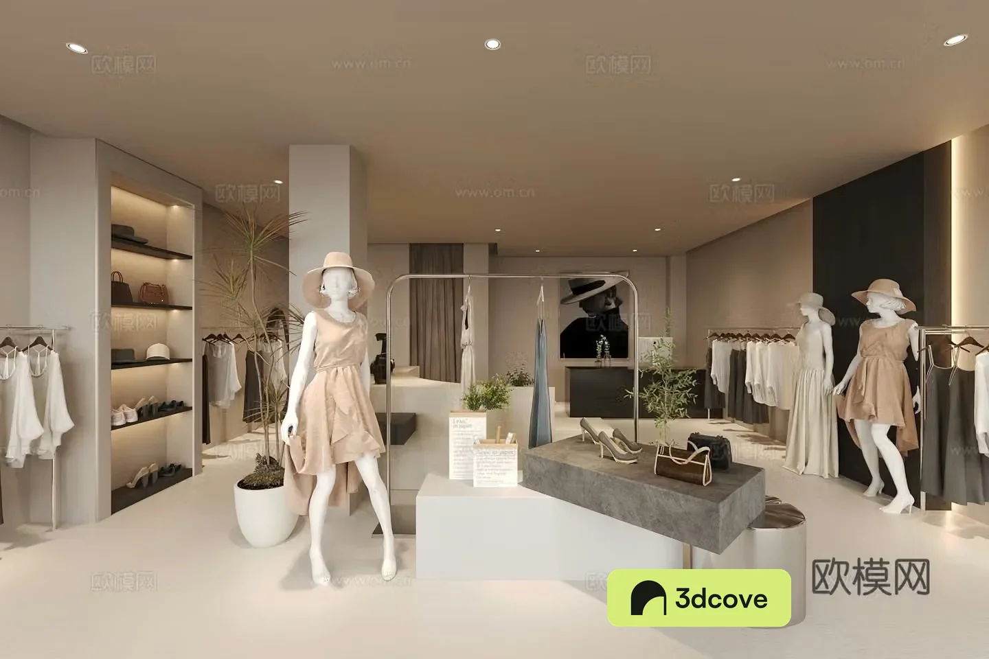 Wasabi Clothing Store Women’s Clothing Store 3D Model