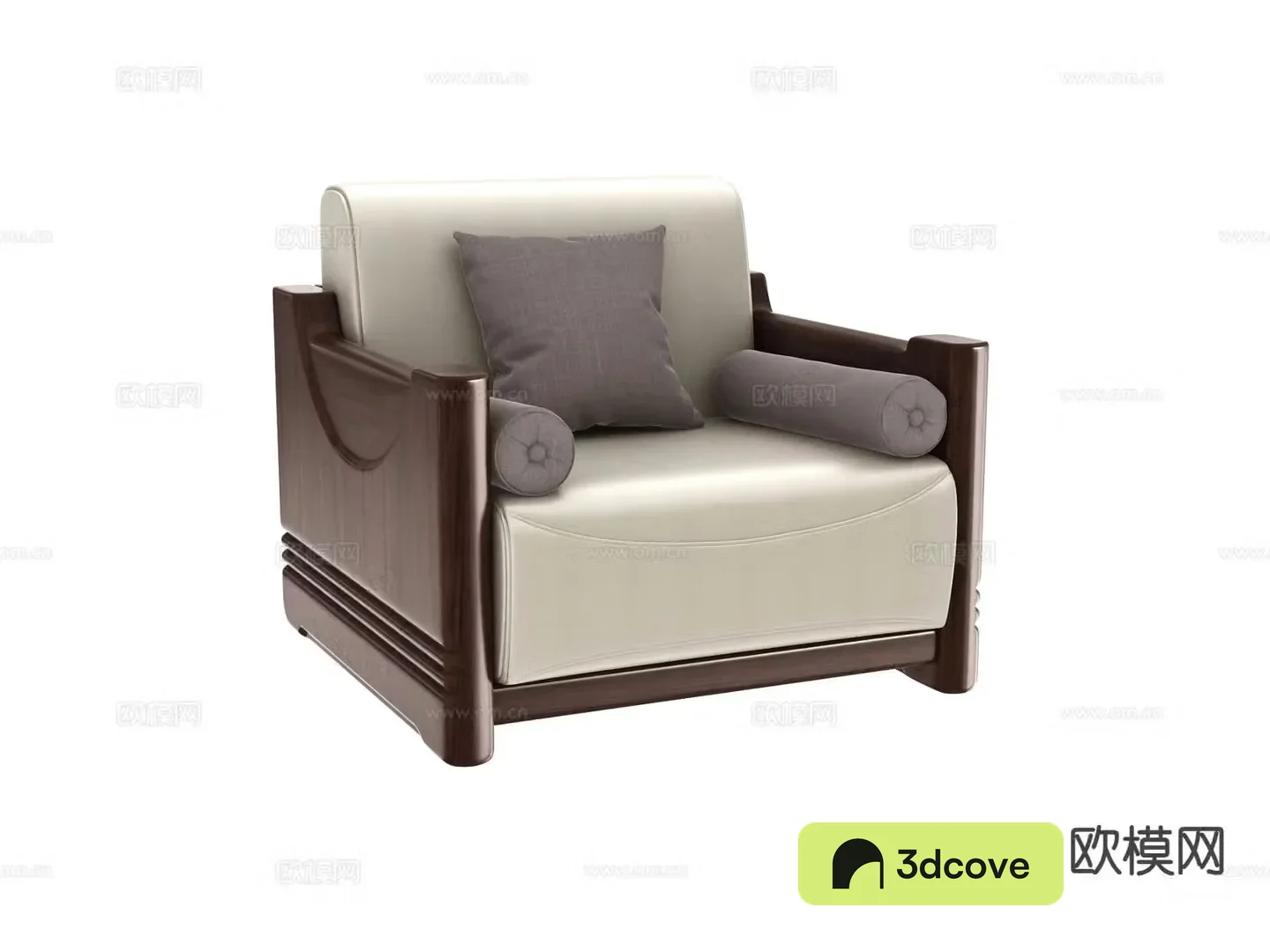 New Chinese style single sofa