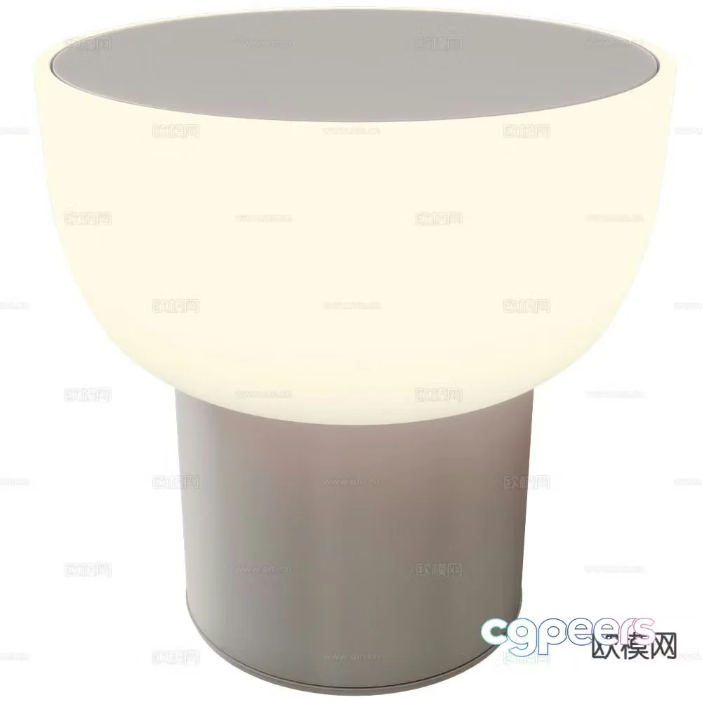 Alma acrylic table lamp 3d model