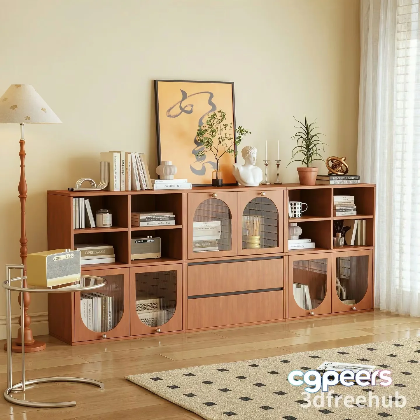 Modern Living Room 3D Model – 20555 – VRAY Render