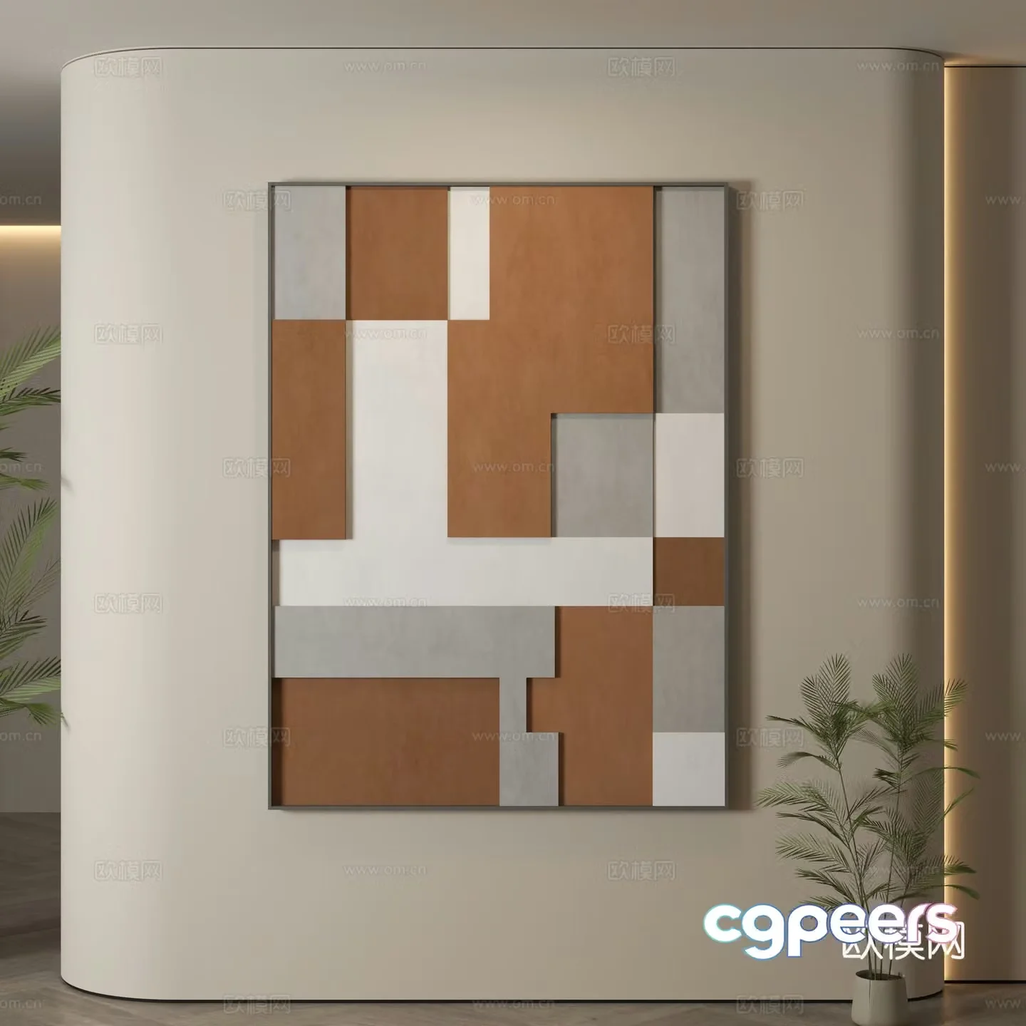Modern decorative paintings Decorative paintings Modern hanging paintings Hanging paintings Simple hanging paintings 3D model