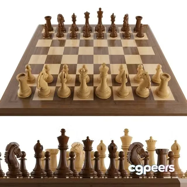 3ds Max Free – chess set 01