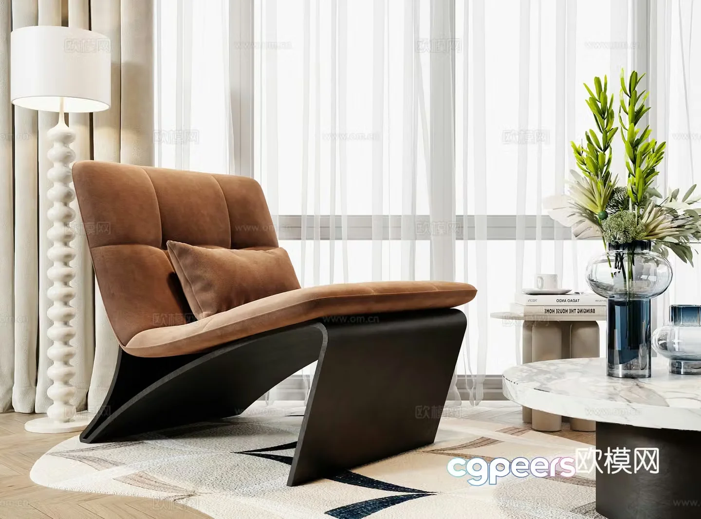 Modern leisure chair 3d model