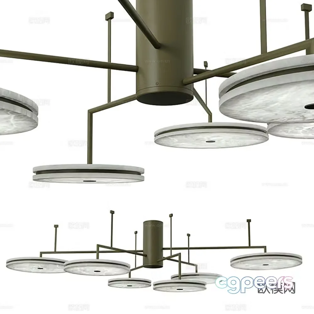 Chandelier Lamp Lighting Light Decorative Lamp 3D Model