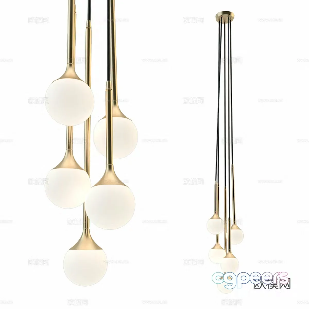 SS-5 chandelier 3d model