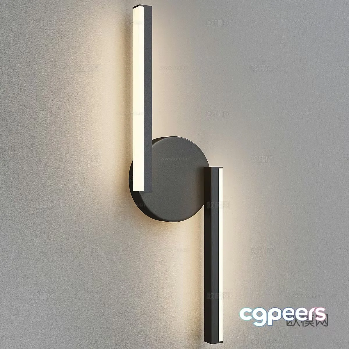 Modern minimalist Ged direction wall lamp 3d model