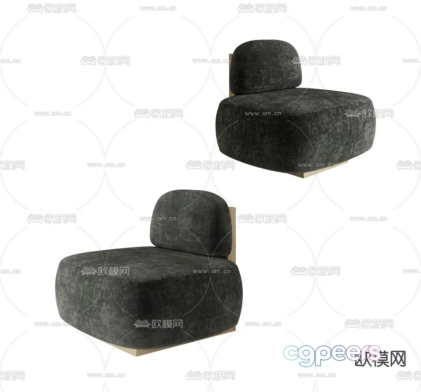 Arflex single sofa leisure sofa 3d model