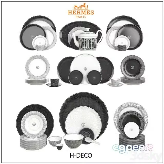 3ds Max Free – H-Deco Tableware by Hermes